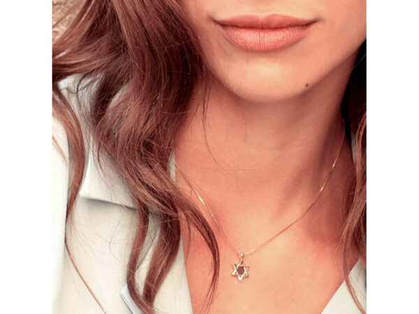 Sterling Silver Whole Nano Bible (Tanach) Star of David Pendant Nano Jewelry - Image 9