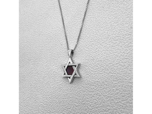 Sterling Silver Whole Nano Bible (Tanach) Star of David Pendant Nano Jewelry - Image 5