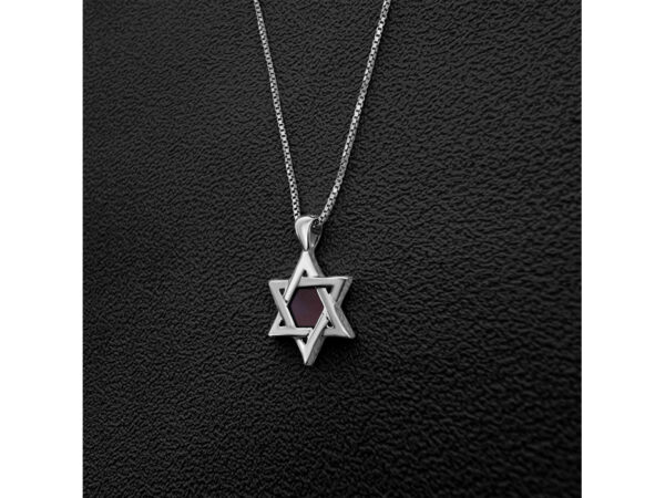 Sterling Silver Whole Nano Bible (Tanach) Star of David Pendant Nano Jewelry - Image 6
