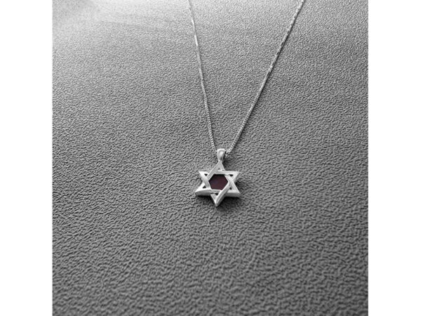 Sterling Silver Whole Nano Bible (Tanach) Star of David Pendant Nano Jewelry - Image 3