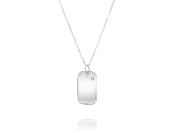 14K Gold Dad Dog Tag Pendant by Liat Gilad - Image 2