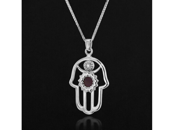 Sterling Silver Zirconia Whole Nano Bible (Tanach) Hamsa Pendant Nano Jewelry - Image 6