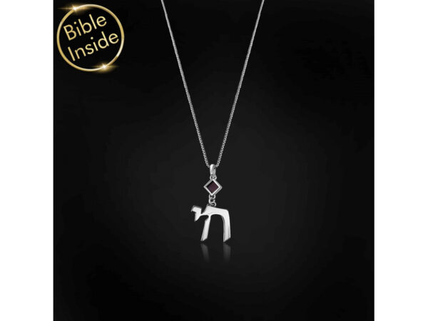 Sterling Silver Whole Nano Bible (Tanach) Chai Pendant Nano Jewelry - Image 11