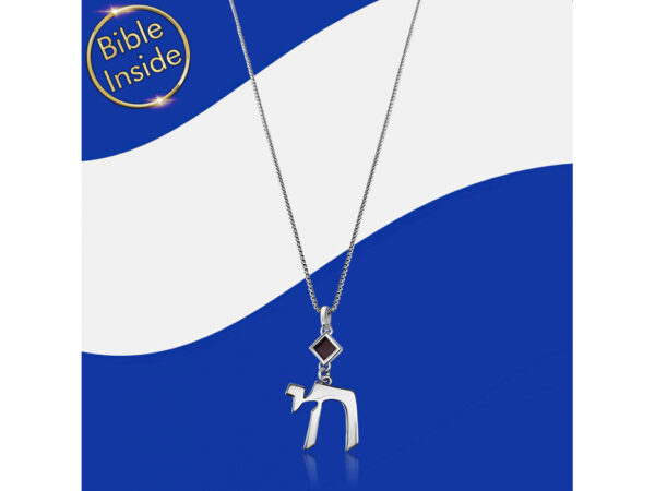 Sterling Silver Whole Nano Bible (Tanach) Chai Pendant Nano Jewelry - Image 7