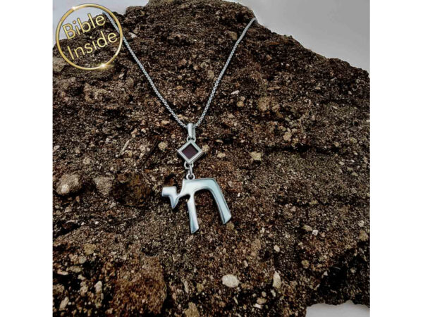 Sterling Silver Whole Nano Bible (Tanach) Chai Pendant Nano Jewelry - Image 9