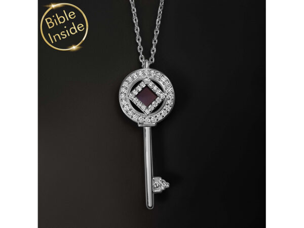 Sterling Silver Whole Nano Bible (Tanach) Key Pendant Nano Jewelry - Image 5
