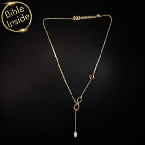 Free Delivery Gold Plated Nano Bible (Tanach) Infinity Symbol Necklace Nano Jewelry