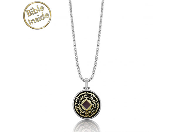 Silver And Gold Nano Bible (Tanach) This Too Shall Pass Pendant Nano Jewelry
