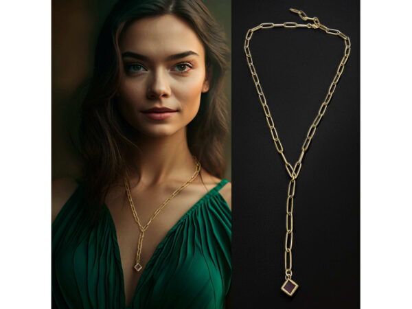 Gold Coated Stainless Steel Nano Bible (Tanach) Y Necklace Nano Jewelry - Image 7