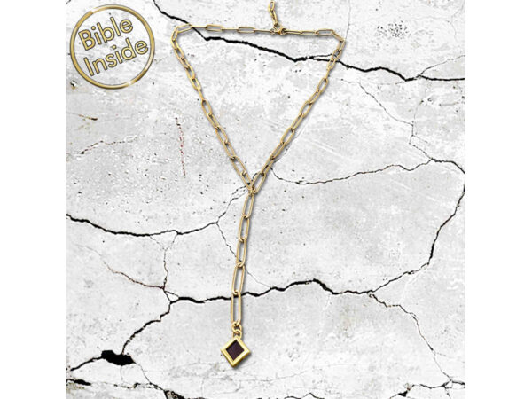 Gold Coated Stainless Steel Nano Bible (Tanach) Y Necklace Nano Jewelry - Image 4