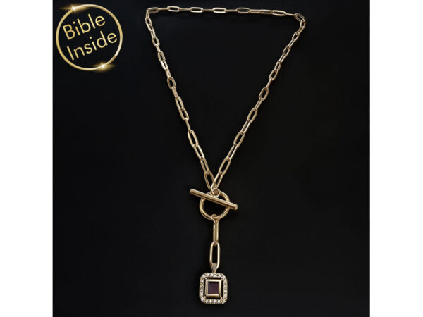 Gold Coated Stainless Steel Nano Bible (Tanach) Necklace Nano Jewelry - Image 4
