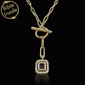 Gold Coated Stainless Steel Nano Bible (Tanach) Necklace Nano Jewelry