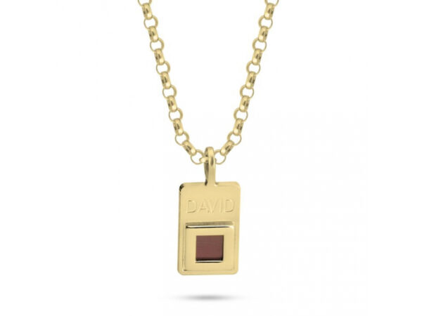 Nano Bible Tanach Name Necklace 14K Gold