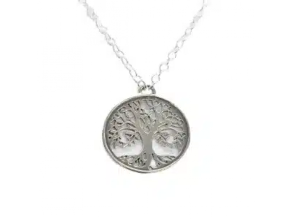 Israel Museum Sterling Silver Circular Tree Of Life Pendant