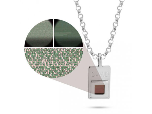 Nano Bible Tanach Name Necklace 14K Gold - Image 3